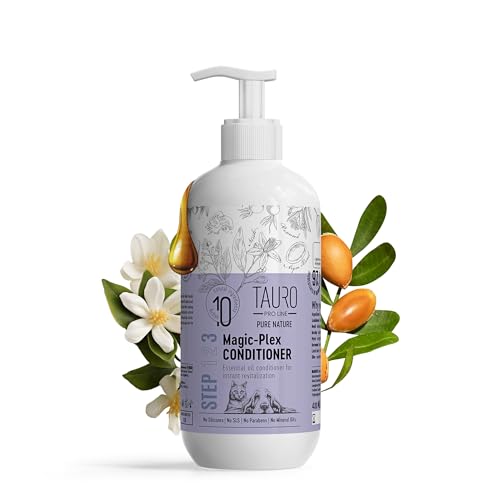 Tauro ProLine Pure Nature Magic Plex Conditioner Hunde und Katzen Sofortige Revitalisierung mit ätherischen Ölen für glänzende und gesunde Haut und Fell Ganz natürliches Pflegeprodukt von TAURO PROLINE