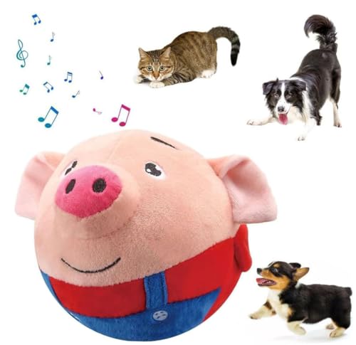 2024 Neu Interaktives Hundespielzeug Aktives Bewegliches Haustier Plüschtier, Sprechendes Tier Plüschtier, Wiederaufladbare Interaktive Waschbare Cartoon Schwein Plüsch Sound Elektronisches (B#) von TBLMPNE