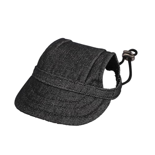 Hundemütze Baseballmütze Ohrlöchern Schirmmütze Sonnenschutzkappe Welpen Haustier Hundecap Welpenmütze Einstellbar Kinnriemen Hundekostüm Accessoire Outdoor Sport Haustierhut Unisex Hund von TCNGKIJIUK