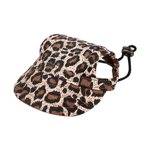 Hundemütze Baseballmütze Ohrlöchern Schirmmütze Sonnenschutzkappe Welpen Haustier Hundecap Welpenmütze Einstellbar Kinnriemen Hundekostüm Accessoire Outdoor Sport Haustierhut Unisex Hund von TCNGKIJIUK