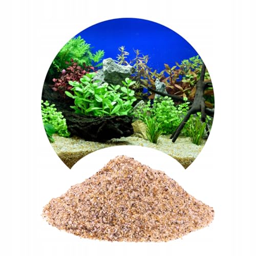 8kg Aquarium Sand Bernstein Gelb 0,8-1,2mm von TD STONES