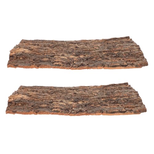 TEHAUX 2 Stück Reptilienverstecke aus Baumrinde – Korkrinde für Reptilien, Kletterplattform für Schildkröten, Terrariendekorationen, Hellbraun, 29,5 X 20,3 X 2,0 cm TEHAUX 2 Stück Reptilienverstecke aus Baumrinde – Korkrinde für Reptilien, Kletterplattform für Schildkröten, Terrariendekorationen, Hellbraun, 29,5 X 20,3 X 2,0 cm von TEHAUX
