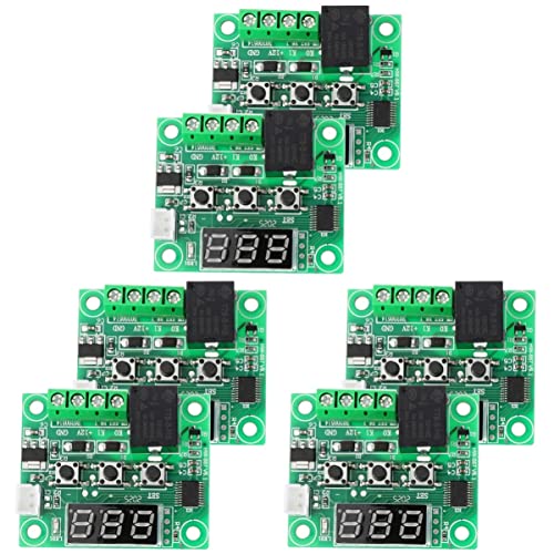 TEHAUX 6 STK Thermostat Temperatur-Feuchtigkeitsmodul Digitale Temperaturkontrollplatine elektronisch Controller wechseln Temp-Steuermodul Mikrotemperaturregelung Anzahl Regler Schalter von TEHAUX