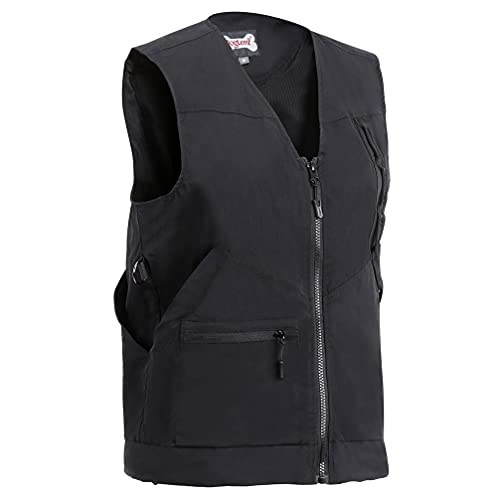 TEHAUX Dog Trainer Vest Trainingsjacke Hund Hundeführer Mit Mehreren Bequeme Gehorsamkeitsweste Für Professionelle Tierhalter Geeignet Für Tiertrainer. Dummie Weste Weste Training Hund von TEHAUX