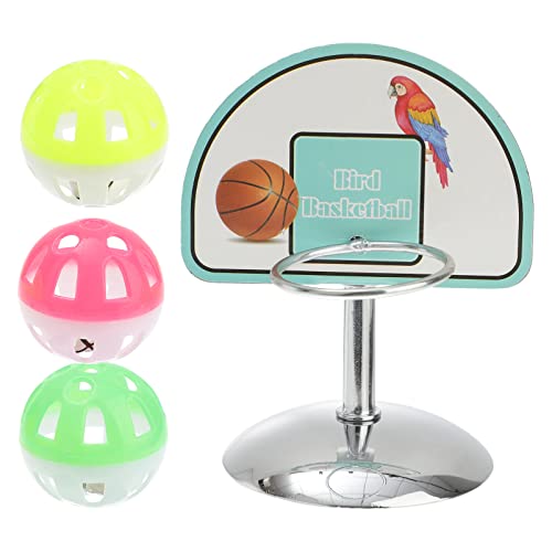 TEHAUX Zubehör Für Die Papageienjagd Papagei Spielzeugkäfig Papageien-basketballspielzeug Vogel Kauendes Sportspielzeug Papagei Desktop-Spielzeug Vogel Spielzeug Vogelkäfig Puzzle Plastik von TEHAUX