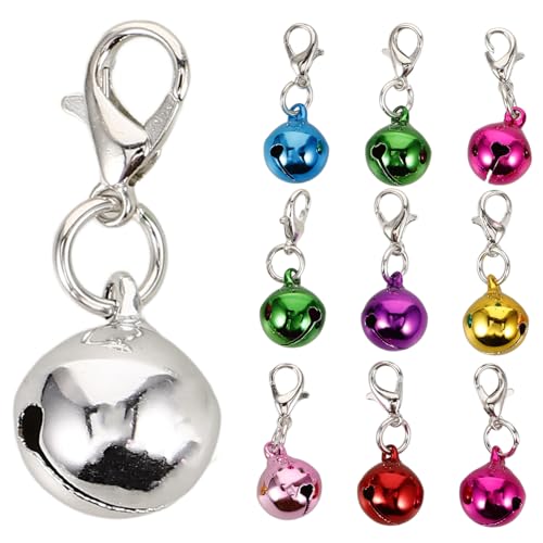 TEHAUX Zubehör Für Welpenhalsband Kitten Zubehör 10 Verschleißfeste Haustierhalsbandglocken DIY Hängende Katzenglocken Dekorative Hundehalsbandglocken Kitten Zubehör Kätzchenhalsbänder von TEHAUX