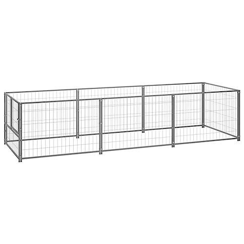 Pet Supplies-Hundehütte Silber 3 m² Stahl-Tiere & Haustierbedarf von TEKEET