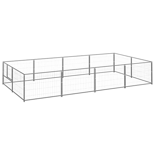 Pet Supplies-Hundehütte Silber 8 m² Stahl-Tiere & Haustierbedarf von TEKEET