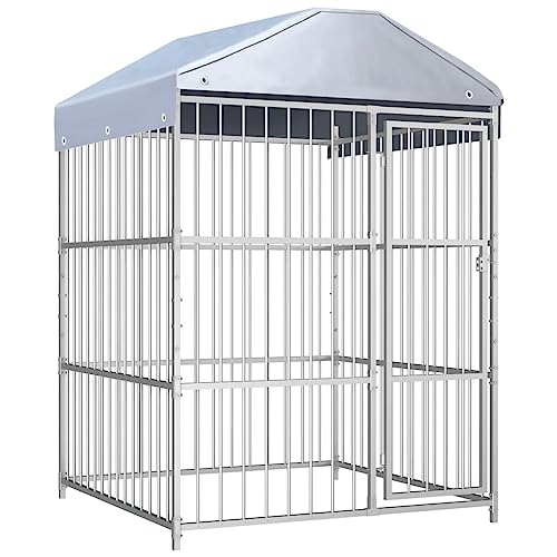 Pet Supplies Hundehütte mit Dach, 150 x 150 x 200 cm, Tier- und Haustierbedarf von TEKEET