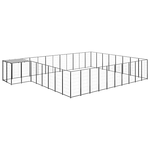 Startseite Möbel Hundehütte schwarz 25,41 m² Stahl von TEKEET