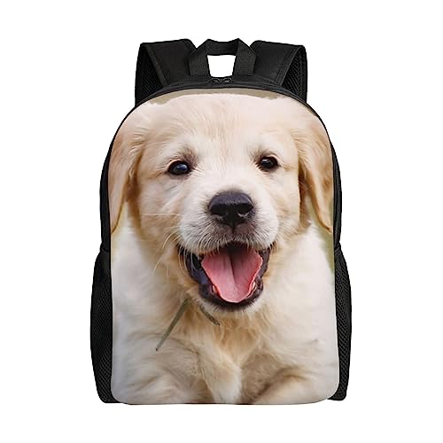 Puppy Dog Bedruckter Stilvoller Reiserucksack, Computertasche mit bequemem ergonomischem Design, Turnbeutel, Rucksack, Schwarz, Einheitsgröße, Schwarz, Einheitsgröße von TEMKIN