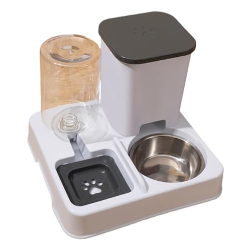 2-in-1-Futterspender für kleine Hunde und Katzen, Futterspender mit Doppelnapf und Wasserspender, Haustiergeschirr für Katzen 2-in-1-Futterspender für kleine Hunde und Katzen, Futterspender mit Doppelnapf und Wasserspender, Haustiergeschirr für Katzen von TEMOOUES