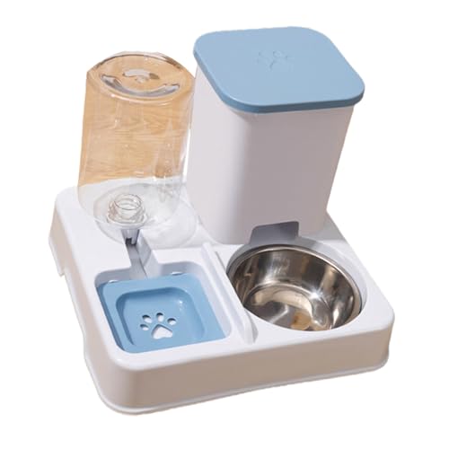 2-in-1-Futterspender für kleine Hunde und Katzen, Futterspender mit Doppelnapf und Wasserspender, Haustiergeschirr für Katzen 2-in-1-Futterspender für kleine Hunde und Katzen, Futterspender mit Doppelnapf und Wasserspender, Haustiergeschirr für Katzen von TEMOOUES