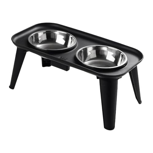 Erhöhter Futternapf aus Edelstahl mit Nackenentlastung und auslaufsicherem Boden für große Hunde/Katzen Erhöhter Futternapf aus Edelstahl mit Nackenentlastung und auslaufsicherem Boden für große Hunde/Katzen von TEMOOUES