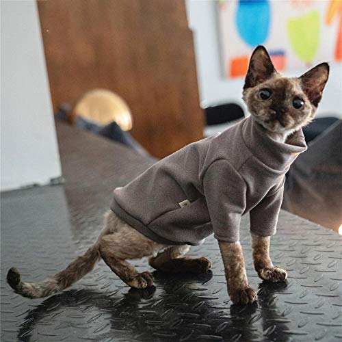 TENGTUD Haarnesskatze Kleidung, Sphynx/Devon Cat Gary Shirt-M-_Sphynx / Devon. von TENGTUD