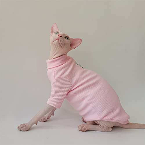 Tengud Katzen-Kleidung für Katzen Sphynx, Herbst und Winter, Rollkragen, für Haustiere mit zwei Pfoten und Weste von TENGTUD