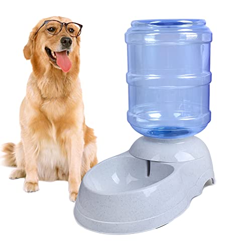 Wasserspender für Haustiere, 11 l, für große Hunde, Katzen, Tiere, automatische Schwerkraft, Trinkbrunnen, Flasche, Schüssel, Ständer von TENINYU