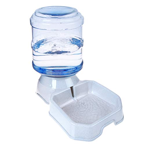 Wasserspenderstation für Haustiere, 3,8 l, für Hunde, Katzen, Tiere, automatische Schwerkraft, Trinkbrunnen, Flasche, Schüssel, Ständer von TENINYU