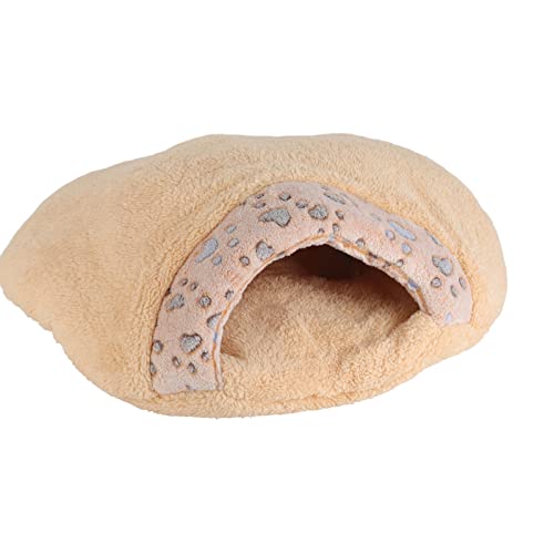 TENP Katzenschlafsack, Katzenbett mit Kapuze, weich, warm für Kätzchen (S) von TENP