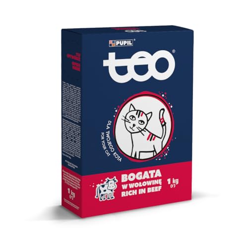 TEO Katzentrockenfutter mit Rindfleisch 5 x 1000g (5 Packungen) von TEO