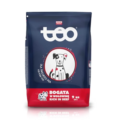 TEO Trockenfutter für ausgewachsene Hunde reich an Rindfleisch 9 kg von TEO