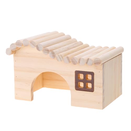 TERNCOEW Trendiges Hamster-Nesthaus aus Holz, luxuriöser Käfig, Haustierspielzeug, Kleintierbedarf, Hamsterkäfig, Hamsterhaus, Holzkäfig, Hausspielzeug von TERNCOEW