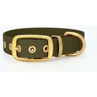 THE DOG IDEA Biothane Halsband Gold Khaki XS von THE DOG IDEA