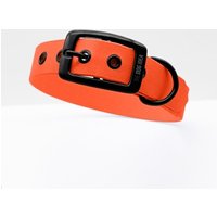 THE DOG IDEA Biothane Halsband Orange Schwarz L von THE DOG IDEA