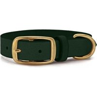 THE DOG IDEA Leder Halsband Dunkelgrün M von THE DOG IDEA