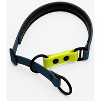 THE DOG IDEA Zugstopp Halsband Navy neon gelb S von THE DOG IDEA