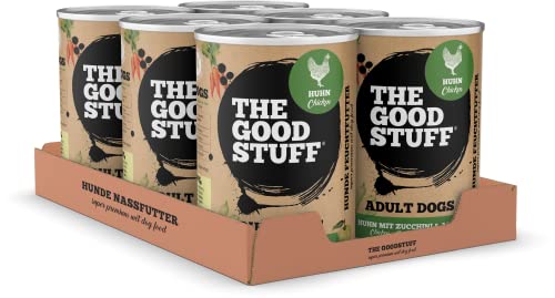 THE GOODSTUFF | Nassfutter für Hunde | Huhn & Zucchini (Adult) - 6er Pack (6 x 400gr) von THE GOODSTUFF