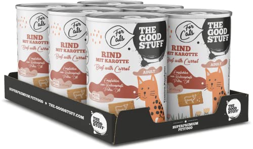 THE GOODSTUFF | Nassfutter für Katzen | Rind mit Karotte - 6er Pack (6 x 400gr) von THE GOODSTUFF