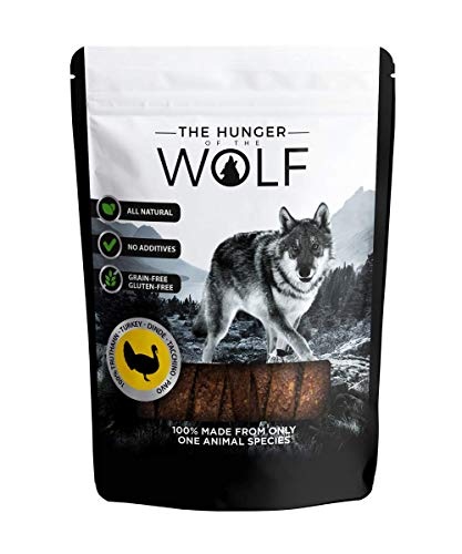 The Hunger of the Wolf Hundesnack für Hunde aller Rassen, 100% Putenfleisch - 0.2 kg von The Hunger of the Wolf