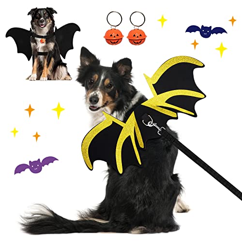 Halloween Kostüm Hund,Halloween Fledermaus Flügel Hund,Halloween Kostüm Hunde Fledermaus,Fledermaus Flügel Kostüm,Halloween Haustier Kostüm,Pet Cosplay Fledermaus Kostüm,Für Halloween Cosplay Partys von THEXIU