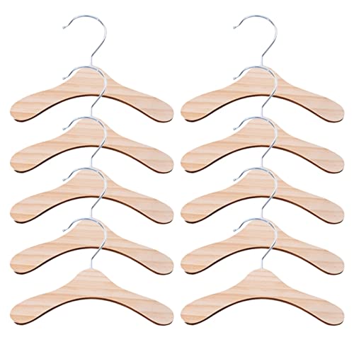 THINCAN 10 Pcs Hund Bekleidung Rack Kätzchen Kleiderbügel Holz Geschenk für Pet Praktische Verwenden von THINCAN