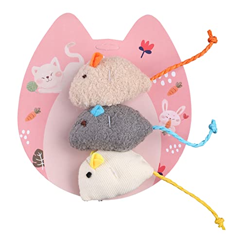 THINCAN 3X Interaktive Mäusespielzeuge Für Katzen Leuchtende Farben Plüsch Maus Play Catch Training Spielzeug Für Innenkätzchen Haustierversorgungen Pelzige Mäuse Katze Spielzeug THINCAN 3X Interaktive Mäusespielzeuge Für Katzen Leuchtende Farben Plüsch Maus Play Catch Training Spielzeug Für Innenkätzchen Haustierversorgungen Pelzige Mäuse Katze Spielzeug von THINCAN