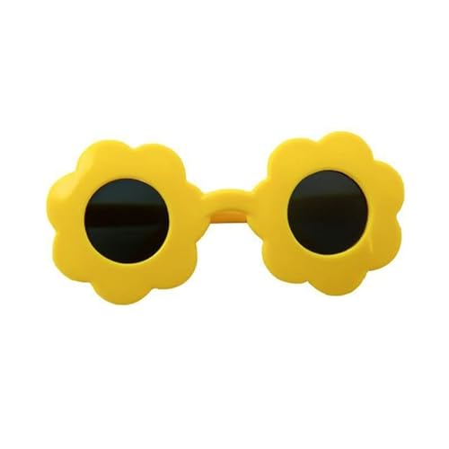 THINCAN Haustierprodukte, lustige Katzen-Sonnenbrille mit Herz-Rahmen, Sommerparty-Sonnenbrille für Haustiere von THINCAN