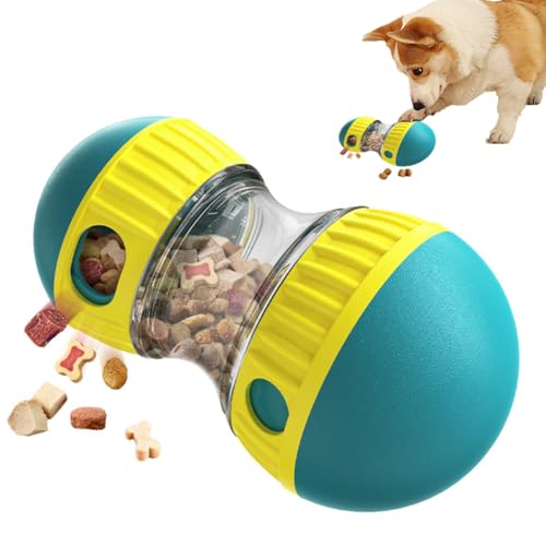 THMSLYN Interaktives Hundespielzeug, Hundespielzeug Intelligenz, Rollender Leckerli Spender, Hundespielzeug zur Förderung der Intelligenz, Unterhaltsames Spielzeug für Hunde zur Futterausgabe(grün) von THMSLYN