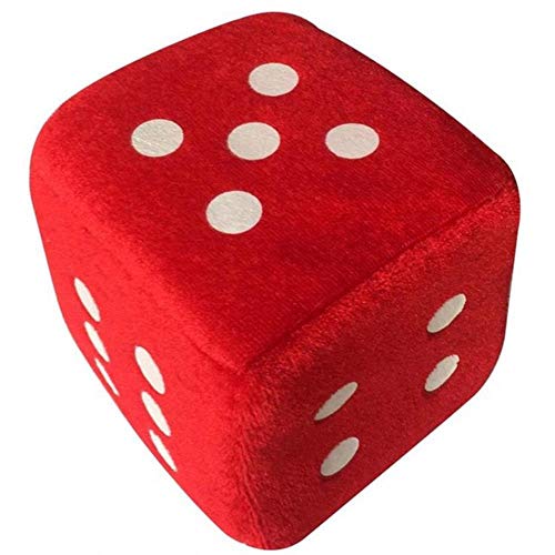 THREESS 10x10x10cm Kreative Würfel Plüschtiere Haustier Hund Kauspielzeug für Katzen Hunde Welpen Zahnreinigung Spielspaß zu Hause, Rot, 10x10x10cm von THREESS