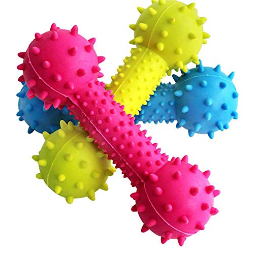 THREESS 14 cm Großen Knochen Haustier Hund Welpen Gummi Dental Zähne Kauen Knochen Spielen Training Spaß Spielzeug, zufällige Farbe, L von THREESS