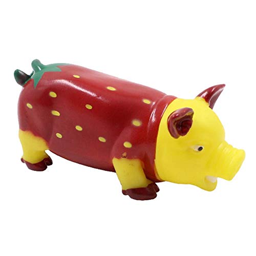 THREESS Screaming Pig Pet Chew Toy Silikon Zertrümmernde Schweine Bissfeste Katze Hundespielzeug Lovely for Puppy, C von THREESS