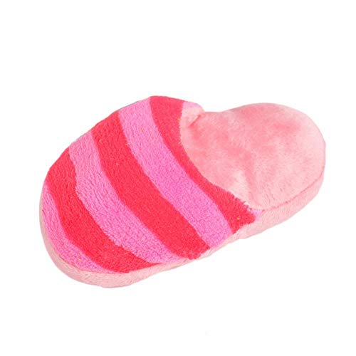 THREESS Spike Squeak Toys für Hündchen Plüsch Interactive Durable Chew Toys für Katzen Squeak Toys Haustierspielzeug für Hunde Pet Products, Pink, S 17 x 10cm von THREESS