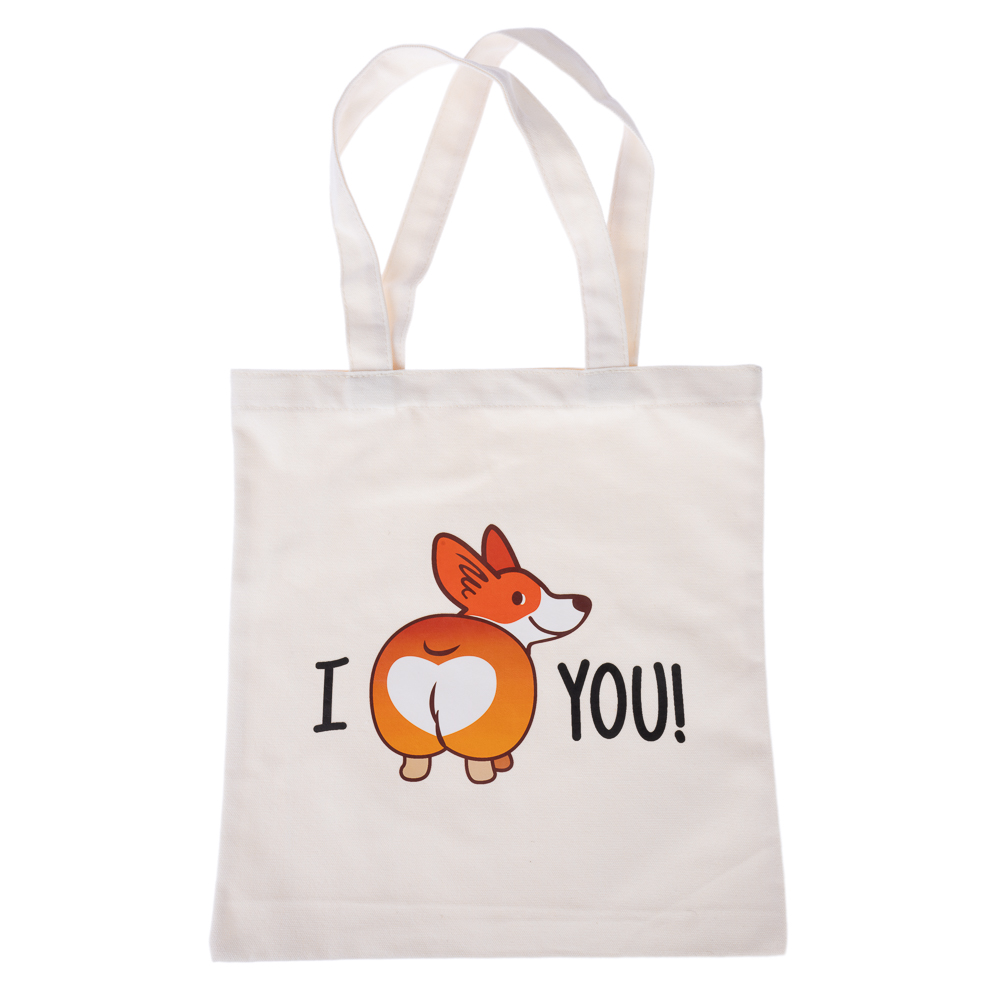 TIAKI Canvas-Tasche "I love you" - 1 Stück von TIAKI