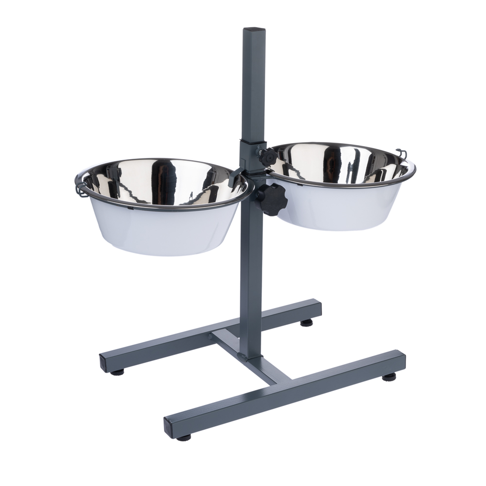 TIAKI Doppelnapf mit verstellbarem Ständer - 2 x 875 ml, Ø 17 cm TIAKI Doppelnapf mit verstellbarem Ständer - 2 x 875 ml, Ø 17 cm von TIAKI