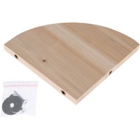 TIAKI Eckplattform aus Holz für Kleintiere - L 17,5 x B 17,5 x H 1,2 cm von TIAKI