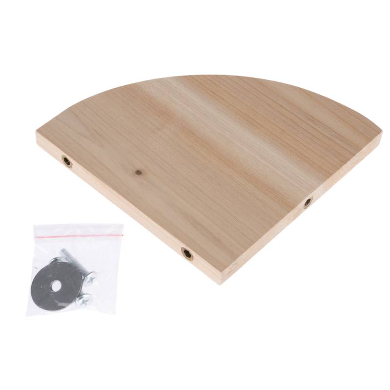 TIAKI Eckplattform aus Holz für Kleintiere - L 17,5 x B 17,5 x H 1,2 cm von TIAKI