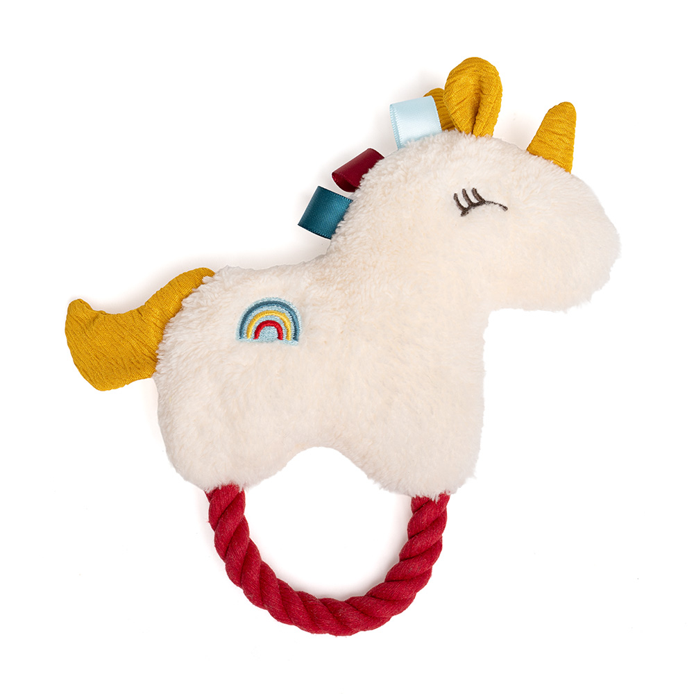 TIAKI Einhorn-Plüschtier mit Tau - L 21 x B 20 x H 5 cm TIAKI Einhorn-Plüschtier mit Tau - L 21 x B 20 x H 5 cm von TIAKI