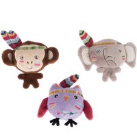 TIAKI Elektronisches Katzenspielzeug-Set Jungle Buddies - 3 Stück (je ca. 8 cm) von TIAKI