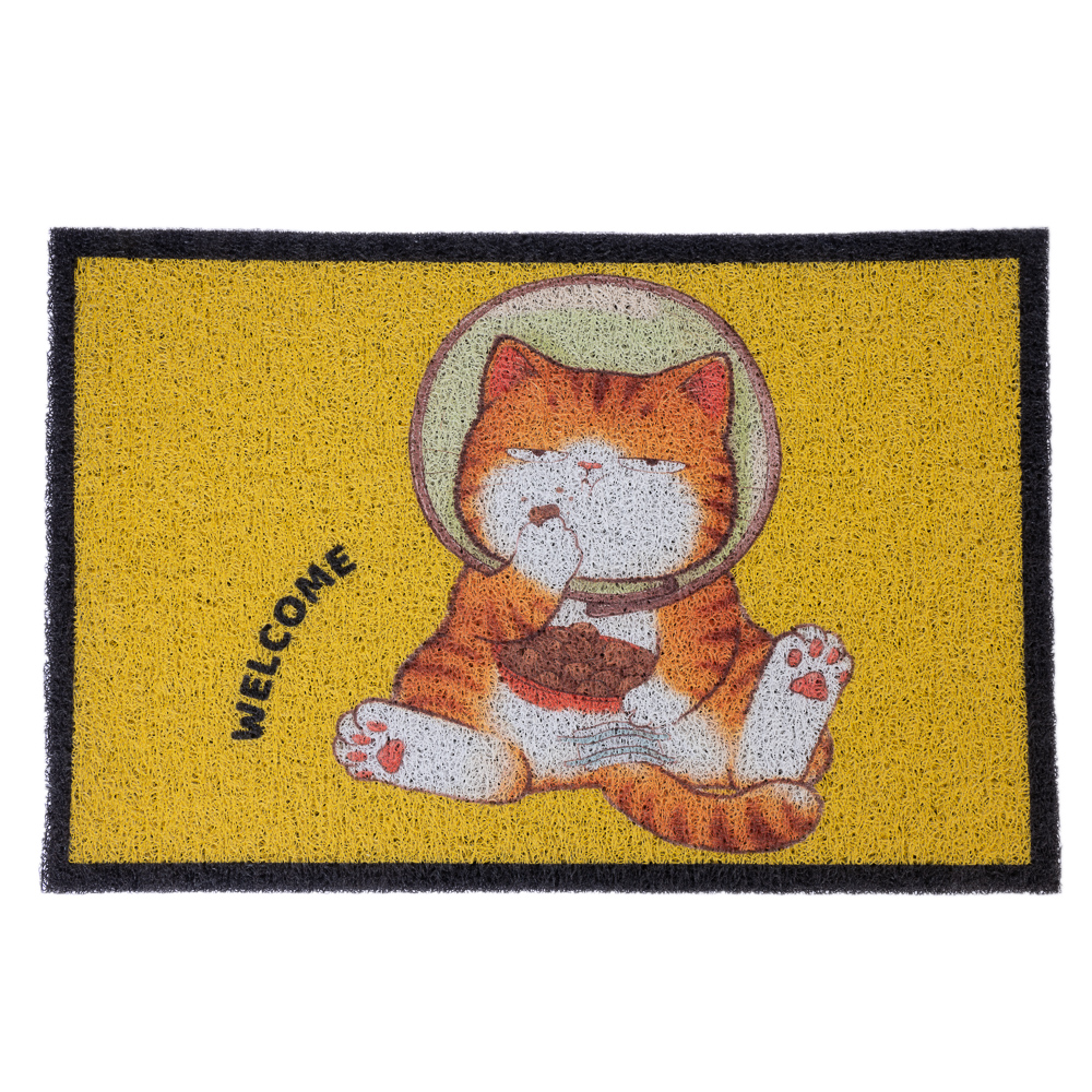 TIAKI Fußmatte "Welcome" mit Katze - L 60 x B 40 cm von TIAKI