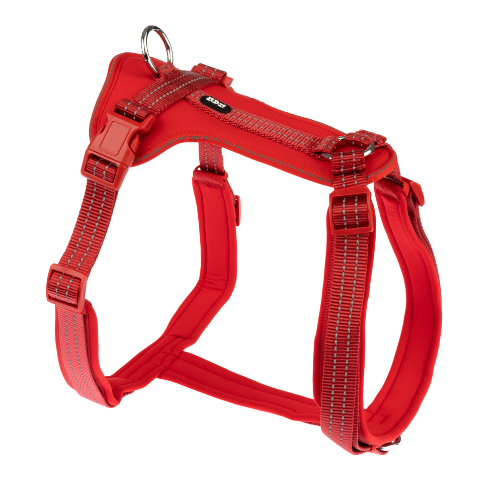 TIAKI Geschirr Neoprene, rot - Größe L: 52 - 88 cm Brustumfang von TIAKI